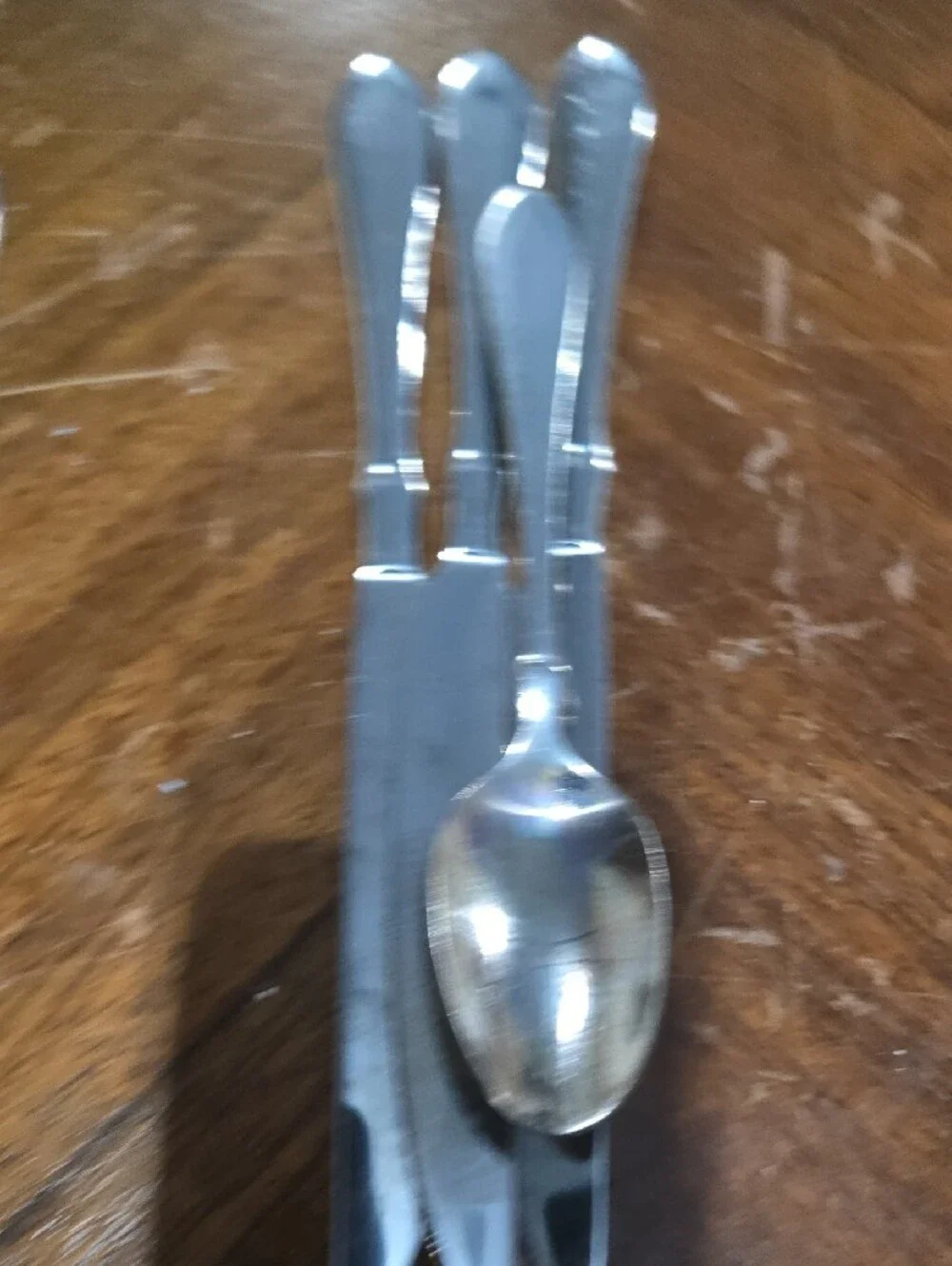 32Pcs.Mismatched Stainless Steel Flatware Set - Silver Service for Home Dining